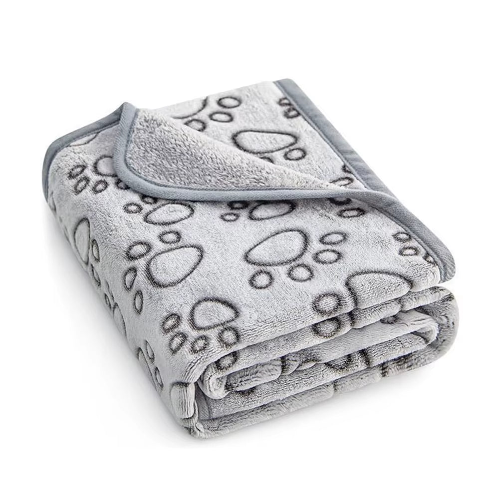 Soft Dog Mat Blanket Washable, Cat Blanket for Indoor Cats Mat Large Medium Small Dog Gifts Puppy Essentials (Grey) Bed