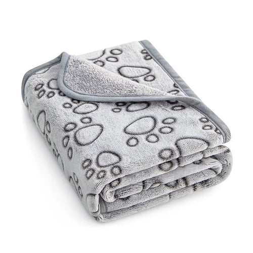 Soft Dog Mat Blanket Washable, Cat Blanket for Indoor Cats Mat Large Medium Small Dog Gifts Puppy Essentials (Grey) Bed