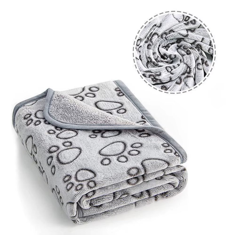 Soft Dog Mat Blanket Washable, Cat Blanket for Indoor Cats Mat Large Medium Small Dog Gifts Puppy Essentials (Grey) Bed