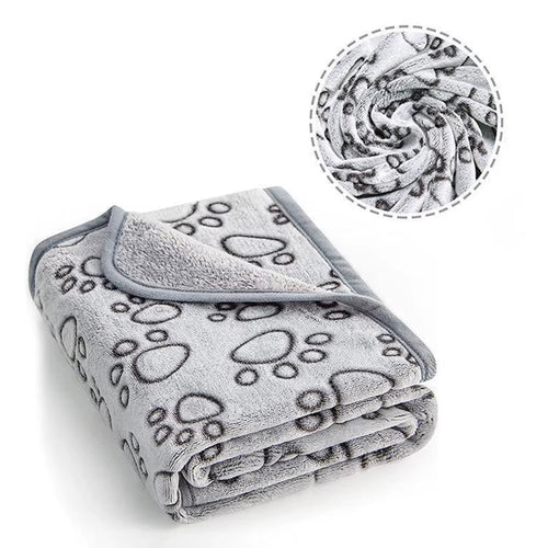 Soft Dog Mat Blanket Washable, Cat Blanket for Indoor Cats Mat Large Medium Small Dog Gifts Puppy Essentials (Grey) Bed